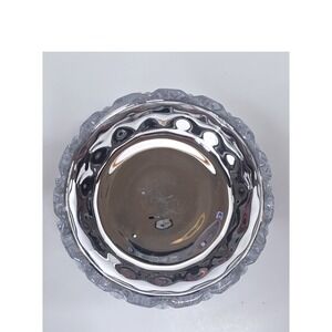 Shannon Crystal Designs Ireland Hand Crafted Lead Crystal Bowl W/Silver Inside